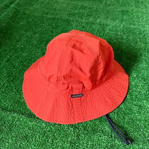 Montbell O.D. Bucket Hat M Red Brick Gorpcore Hiking Outdoor Sun Cap w/Strap main image 7